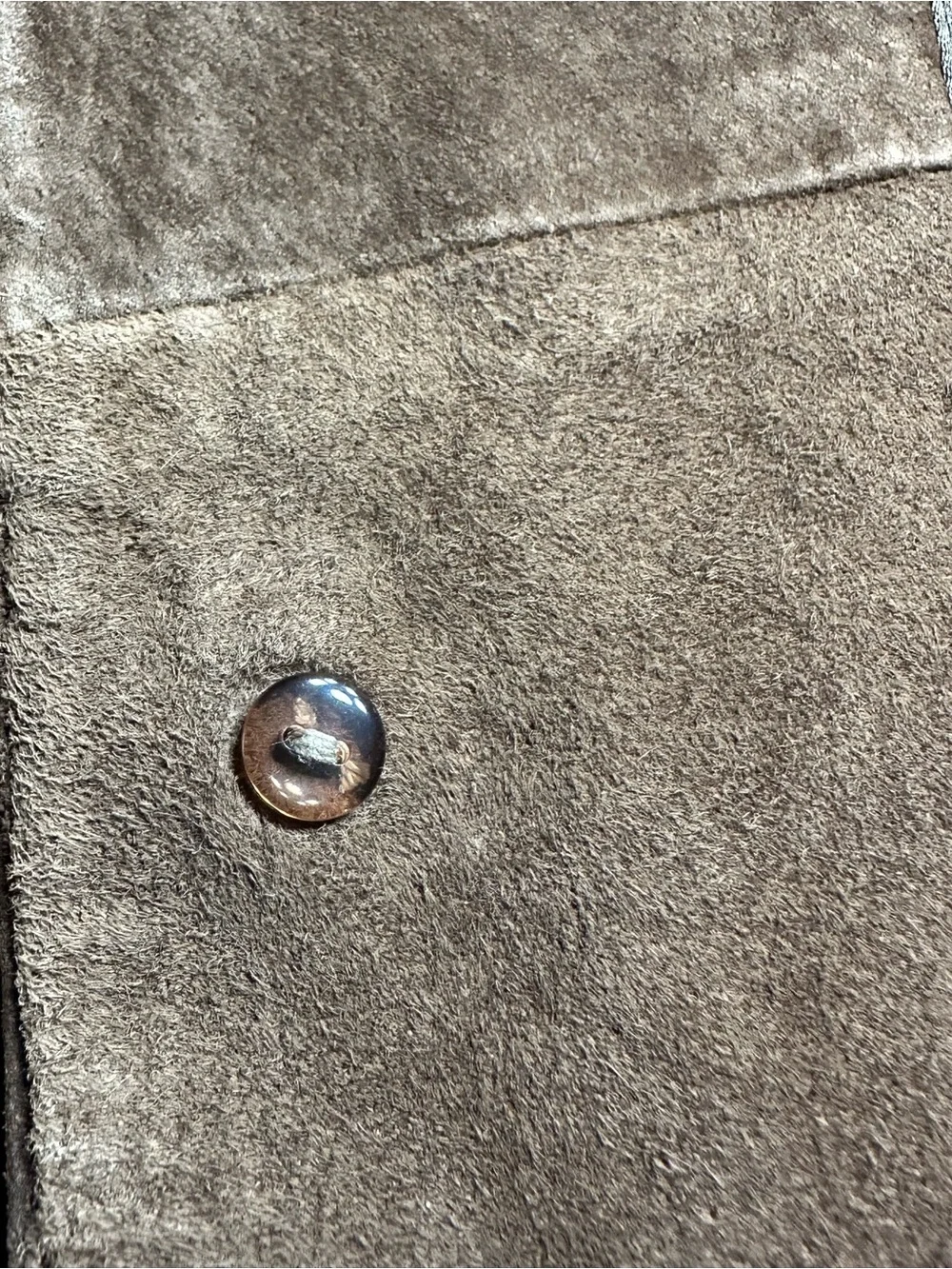 The Territory Ahead Vest Tan Brown Button Quilted Western Leather suede VTG -XXL